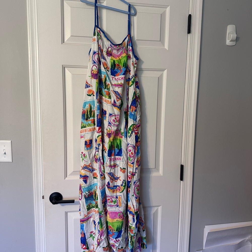 Colorful Printed Maxi Dress